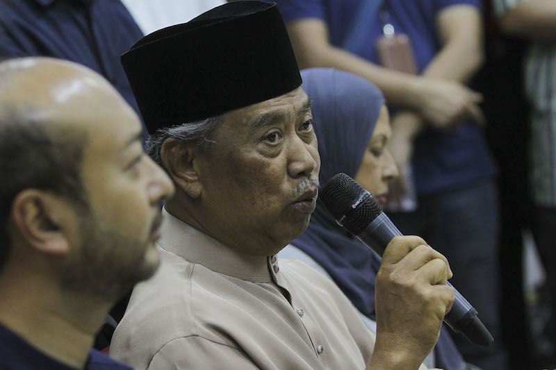 Former Umno deputy president Tan Sri Muhyiddin Yassin speaks during a press conference in Kuala Lumpur June 26, 2016. u00e2u20acu201d Picture by Yusof Mat Isa