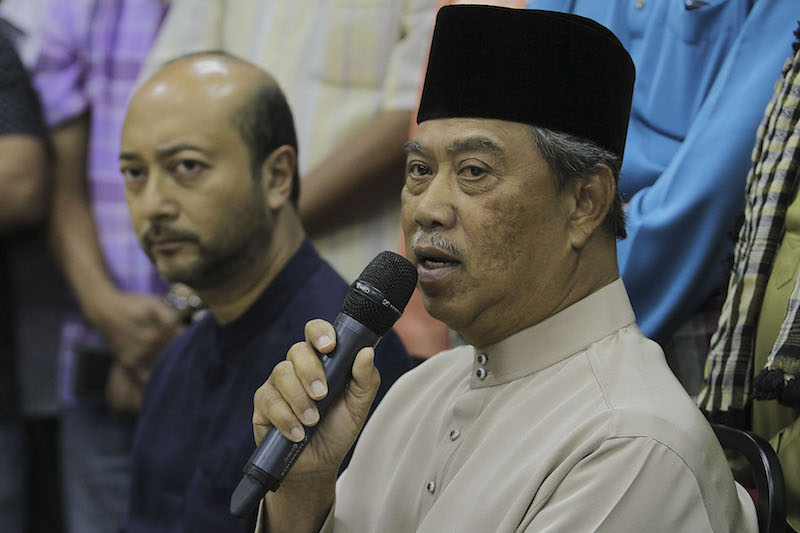 Former Umno deputy president Tan Sri Muhyiddin Yassin speaks during a press conference in Kuala Lumpur June 26, 2016. u00e2u20acu201d Picture by Yusof Mat Isa