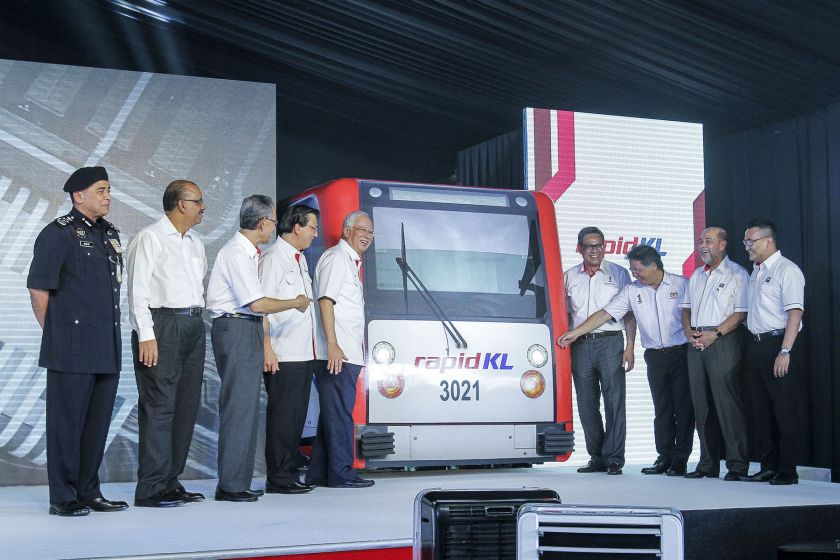 Prime Minister Datuk Seri Najib Razak attends the launch of the Kelana Jaya and Ampang LRT Line Extension project at the Putra Heights LRT station in Subang Jaya June 30, 2016. u00e2u20acu2022 Picture by Yusof Mat Isa
