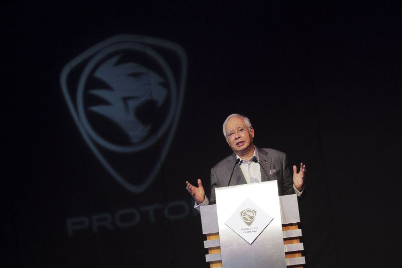 Datuk Seri Najib Razak at the launch of the new Proton Perdana at the Putrajaya International Convention Centre in Putrajaya, June 14, 2016. u00e2u20acu2022 Picture by Yusof Mat Isa