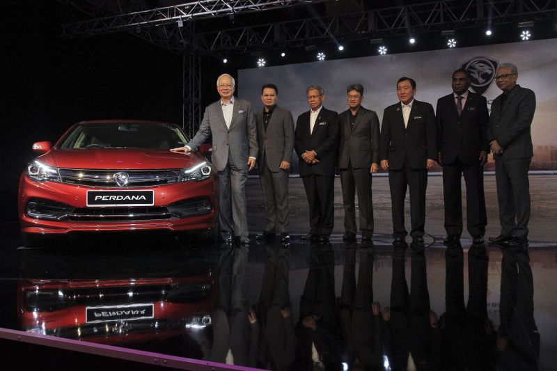 Datuk Seri Najib Razak at the launch of the new Proton Perdana at the Putrajaya International Convention Centre in Putrajaya, June 14, 2016. u00e2u20acu2022 Picture by Yusof Mat Isa