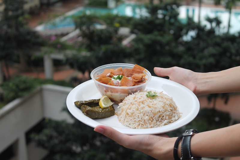 The Picha Projectu00e2u20acu2122s Fattet Magdoos (eggplant casserole) and Yalanji (vegetarian stuffed grape leaves) are traditional Syrian dishes. u00e2u20acu201d Picture courtesy of The Picha Project
