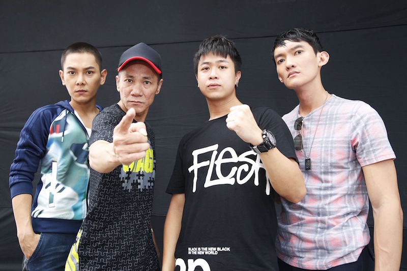‘Take 2’s’ lead cast (from left): Ryan Lian, Wang Lei, Maxi Lim and Gadrick Chin. — TODAY pic