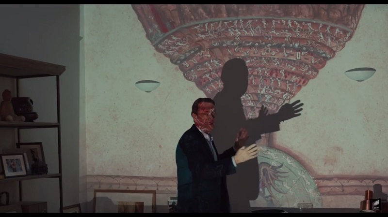 A screengrab of Tom Hanks studying Dante’s Nine Circles of Hell in upcoming feature ‘Inferno’.