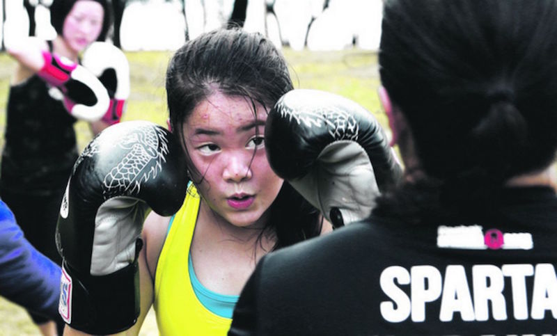 More women are taking up hardcore, high-intensity fitness regimes such as boxing and Parkour. u00e2u20acu201d TODAY pic