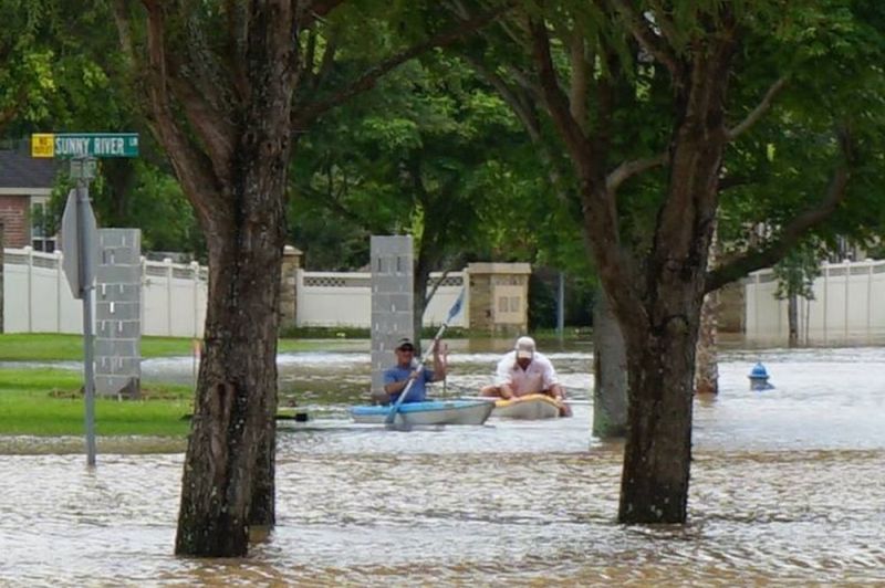 Flood waters in Fort Bend County after heavy rainfall caused the Brazos River to surge to its highest level causing flooding outside Houston, picture taken June 1, 2016. u00e2u20acu201d Reuters/Fort Bend County Sheriffu00e2u20acu2122s Office handout pic