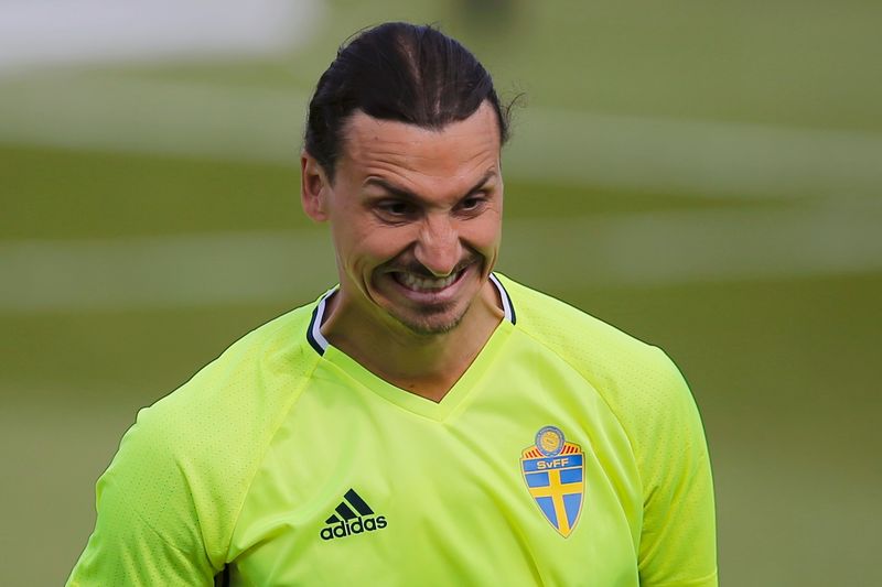 Sweden's Zlatan Ibrahimovic during training at the Parc des Sports Leo Lagrange, Saint-Nazaire June 8, 2016. u00e2u20acu201d Reuters pic 