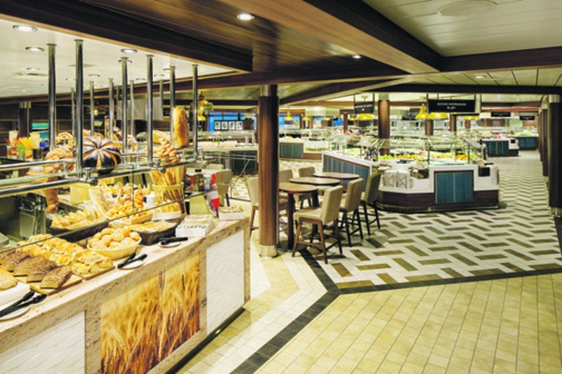 Freshly baked breads available for guests in Windjammer, one of the many restaurants onboard.