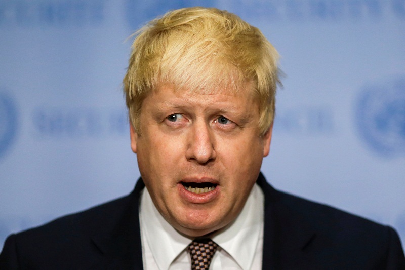 British Foreign Secretary Boris Johnson gives his remarks during a stake-out at United Nations headquarters in New York US, July 22, 2016. u00e2u20acu201d Reuters pic