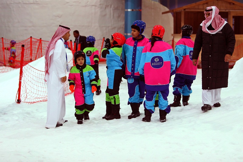 Saudis play at the indoor snow theme park u00e2u20acu02dcSnow Cityu00e2u20acu2122 in the Al-Othaim Mall Rabwa in the capital Riyadh on July 20, 2016. u00e2u20acu201d AFP pic