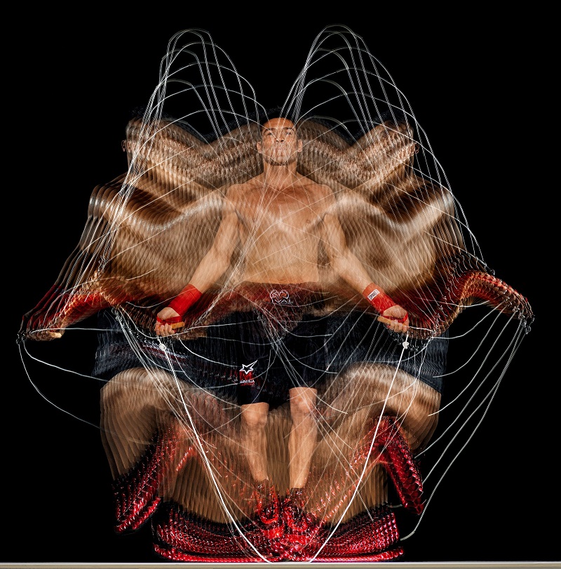 Howard Schatz (American, born 1940). Boxing Study 1805 Sergio Martinez, 2010. Archival pigment print, 42 x 42½ in. (106.7 x 108 cm). — Picture courtesy of the Staley-Wise Gallery, New York