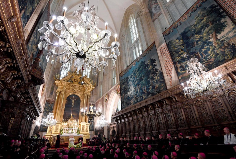 Pope Francis meets bishops at the Wawel Cathedral in Krakow, Poland, July 27, 2016. u00e2u20acu201d Reuters pic
