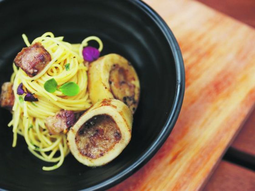 Noodles with bone marrow, lemon and Parmesan. u00e2u20acu201d Afp-Relaxnew pic