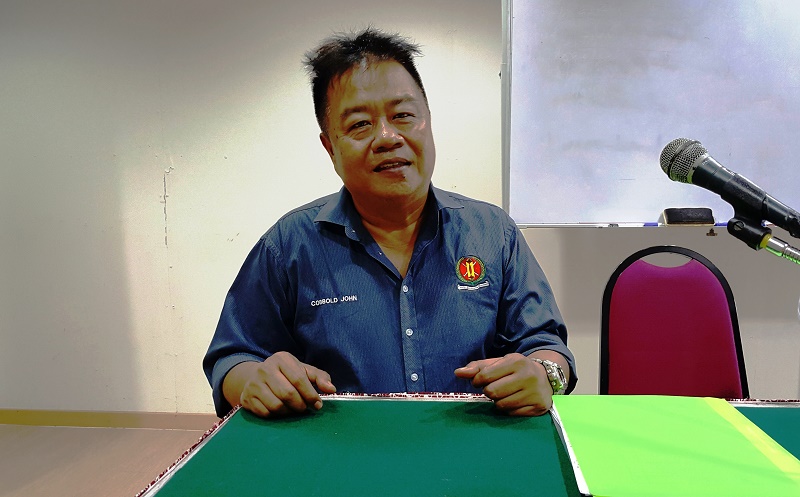 Cobbold John Lusoi was elected the new president of PBDS Baru, July 30, 2016. u00e2u20acu2022 Picture by Sulok Tawie