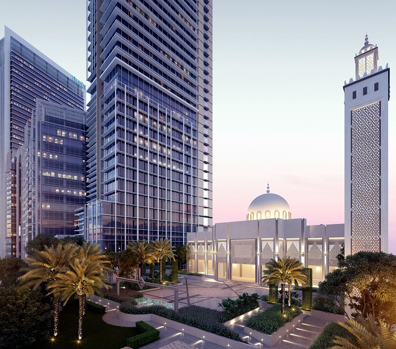 Masjid Jamek Abdullah Hukum, a mosque located on top of a parking lot in KL Eco City, at Abdullah Hukum will be opened to the public on July 31. u00e2u20acu201d Foto Bernama