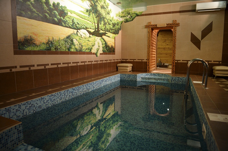 A traditional Russian banya at the Vorontsov bathhouse in southeast Moscow, July 14, 2016.
