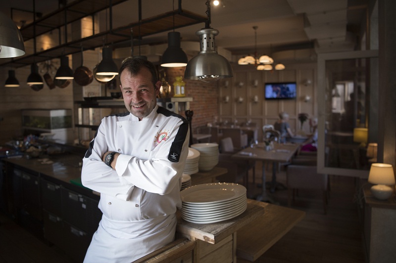 Sergei Eroshenko, executive chef of Chestnaya Kuchnya in Moscow, July 15, 2016.