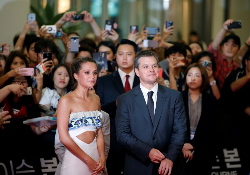 Actor Matt Damon and actress Alicia Vikander attend the red carpet event promoting their new film u00e2u20acu02dcJason Bourneu00e2u20acu2122 in Seoul July 9, 2016. u00e2u20acu201d Reuters pic