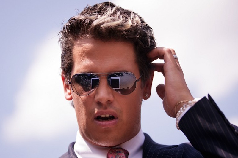 Milo Yiannopoulos, a conservative columnist and internet personality, is shown during a press conference down the street from the Pulse Nightclub, in Orlando, Florida, June 15, 2016. u00e2u20acu201d AFP pic