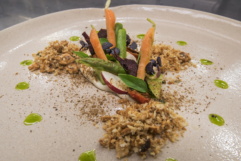 Laguiole’s features an artful presentation of the crudite Burle Marx dish, a raw vegetable garden with cashew aioli strewn with pistachio streusel, in Rio de Janeiro July 7, 2016. — Picture by Andre Vieira/The New York Times