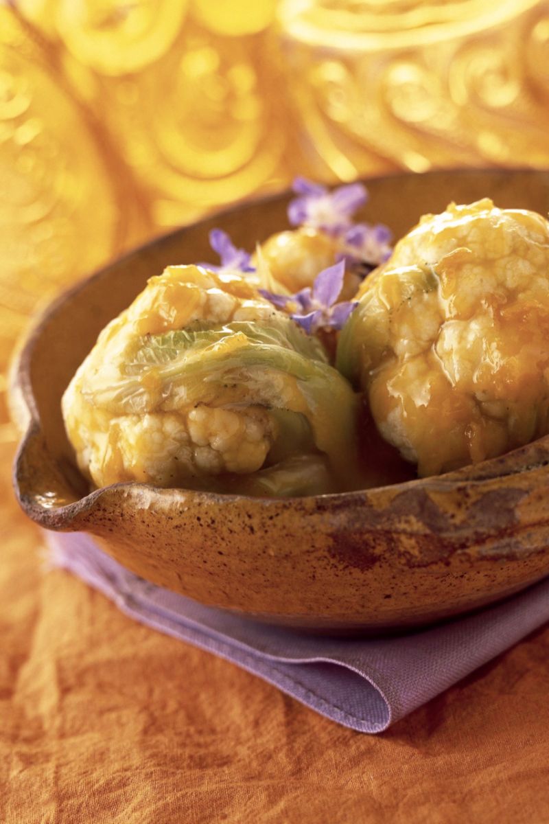 Add some sparkling water to make this cauliflower with orange marmalade glaze. ― Picture courtesy of ‘Shakespeare's Kitchen’/Zester Daily 