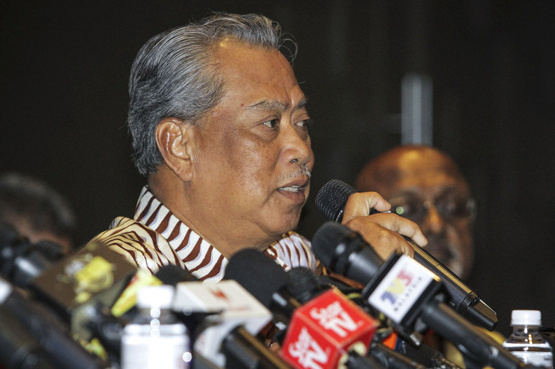 Former DPM Tan Sri Muhyiddin Yassin during a press conference at Hotel Empire in Subang, July 30, 2016. u00e2u20acu201d Picture by Yusof Mat Isa