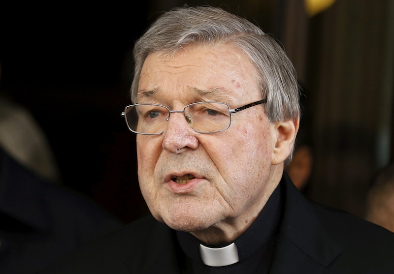 Australian Cardinal George Pell speaks to journalists at the end of a meeting with the sex abuse victims at the Quirinale hotel in Rome, Italy, March 3, 2016. u00e2u20acu201d Reuters pic
