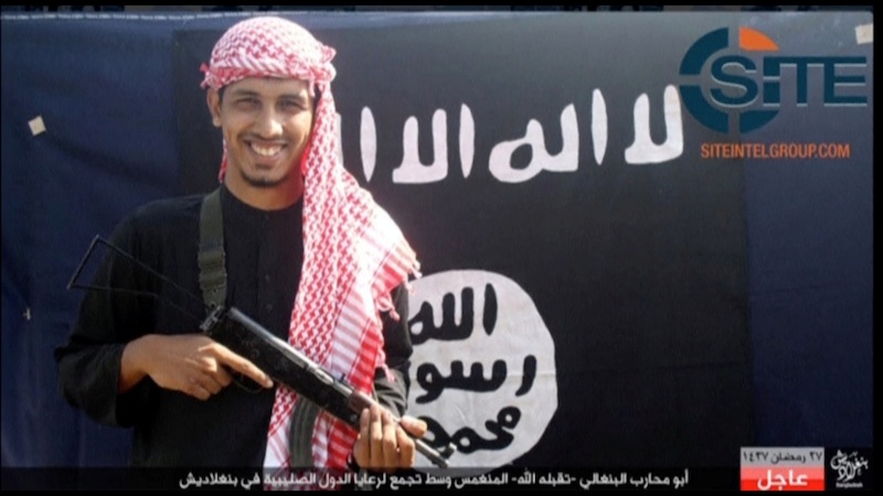 A still image taken from video of the SITE Intel Group's Twitter page shows an undated photo of a man with a gun. u00e2u20acu201d Reuters pic