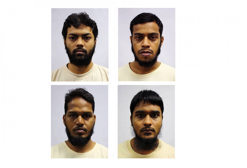 Top row from left: Rahman Mizanur, Miah Rubel, (bottow row from left:) Md Jabath Kysar Haje Norul Islam Sowdager and Sohel Hawlader Ismail Hawlader. u00e2u20acu201du00c2u00a0Picture courtesy of MHA
