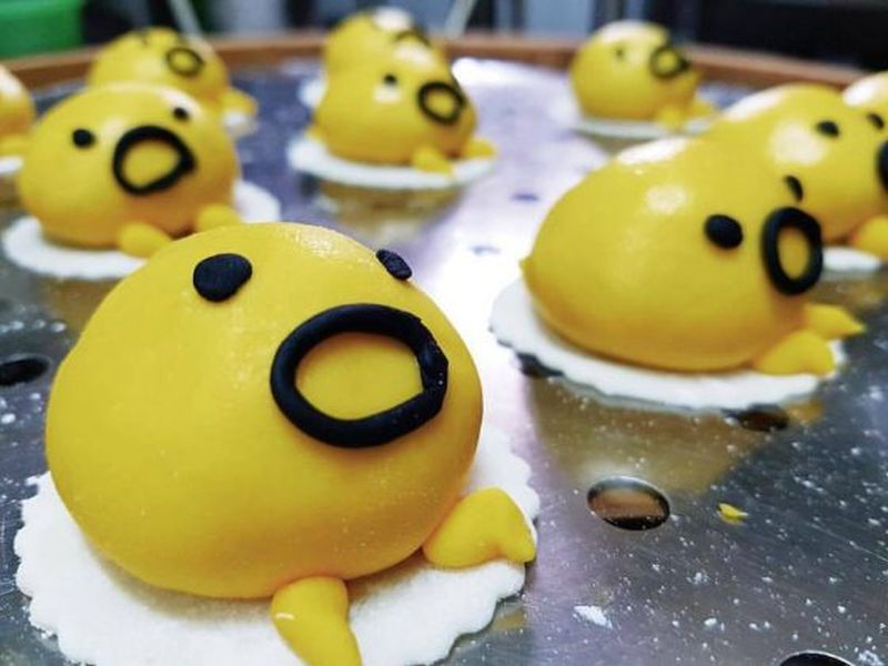 Tuck into the cutest dimsum dishes called Peony Jade ‘GUDETAMA’ Steamed Molten Lava at Peony Jade at Keppel Club. ― Picture taken from Peony Jade Restaurant’s Facebook Page