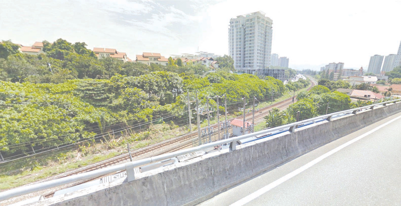 The railway track in Jalan Kolam Air 9 in Sentul where the bomb was found. u00e2u20acu201d Picture by Malay Mail 