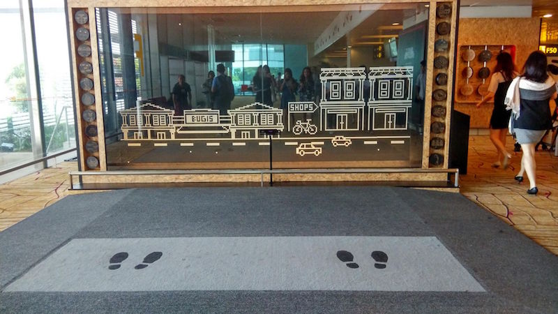 Motion Silhouette Wall located at Changi Airport Terminal 2 transit area for passengers to interact with. u00e2u20acu201d TODAY pic