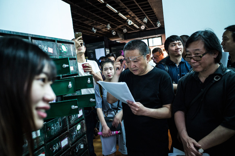 Wang Shu, a professor at the China Academy of Art, assesses student work in Hangzhou June 8, 2016. Wang was awarded the Pritzker Prize, architecture’s equivalent of the Nobel, in 2012 for a rural regeneration project. — Picture by Lam Yik Fei/The New York Times
