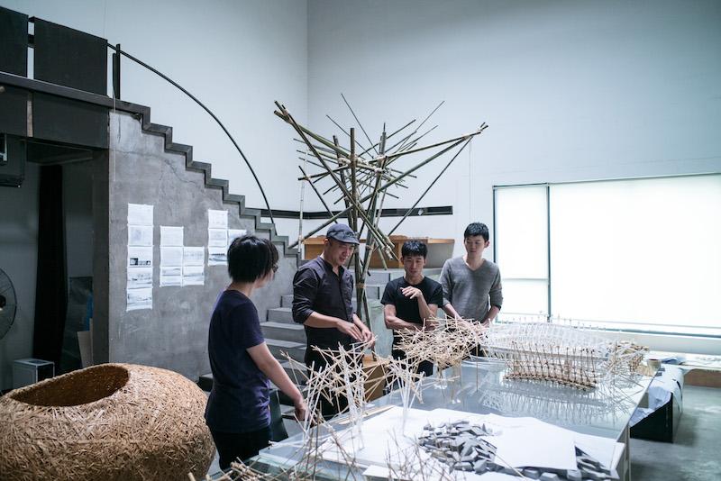 Chen Haoru works with some of his students at his studio in Hangzhou, China, June 8, 2016. ‘Ten years ago, there weren't that many opportunities to do projects in the countryside,’ he said. — Picture by Lam Yik Fei/The New York Times