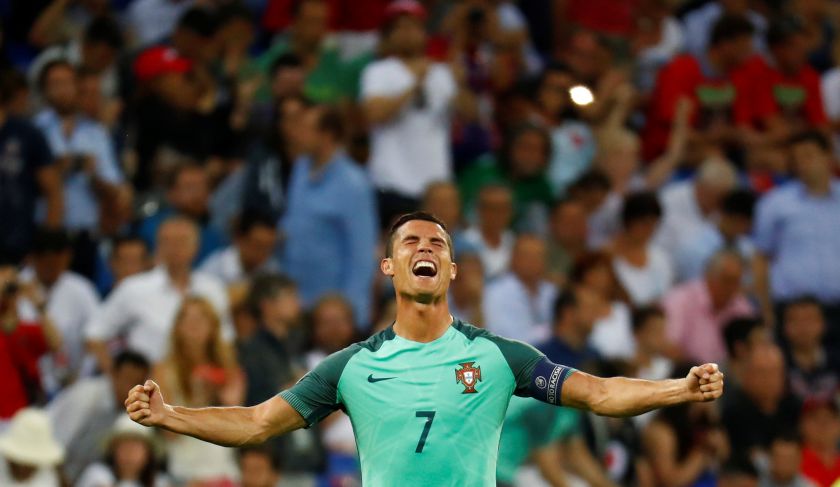 Portugal's Cristiano Ronaldo celebrates at the end of the match against Wales at the Stade de Lyon July 7, 2016. u00e2u20acu201d Reuters pic