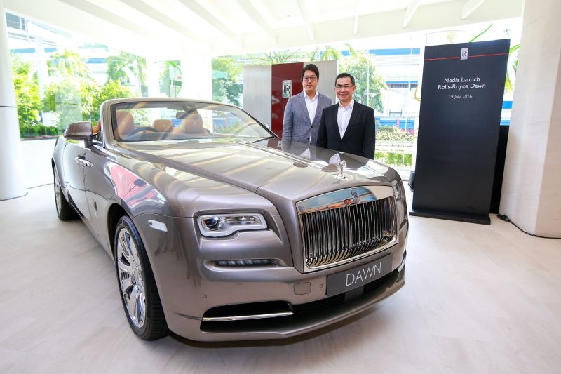 The Rolls-Royce Dawn Drophead convertible launched in Kuala Lumpur July 19, 2016. YS Khong supplied
