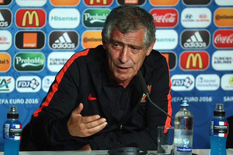 Portugal head coach Fernando Santos during the news conference in Saint-Denis near Paris July 9, 2016. u00e2u20acu2022 Reuters pic