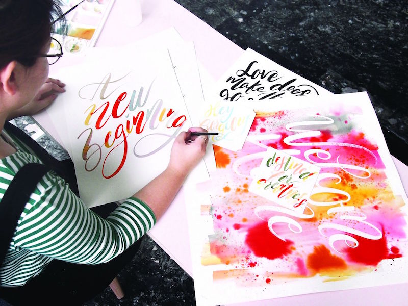 The Letter J Supply conducts workshops where you can pick up calligraphy. — TODAY pic