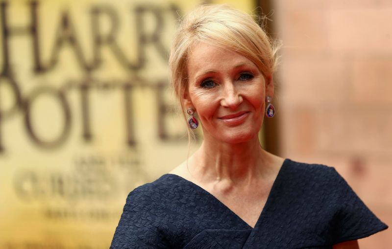Author JK Rowling poses for photographers at a gala performance of the play 'Harry Potter and the Cursed Child parts One and Two,' in London July 30, 2016. u00e2u20acu201d Reuters pic