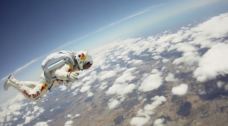 Skydiver Luke Aikins is set to attempt a world record in jumping out of a plane at 25,000 feet and landing without a parachute in a live television stunt later this month. u00e2u20acu201d Screengrab from YouTube