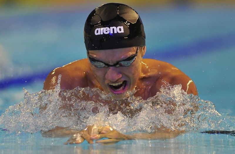 Selangor Sukma debutant Daniel Lim Jun Liang breaking the 20-year-old record in the menu00e2u20acu2122s 200m breaststroke in the 18th Malaysia (Sukma) Games at the Sarawak Aquatics Centre July 26, 2016. u00e2u20acu201d Bernama