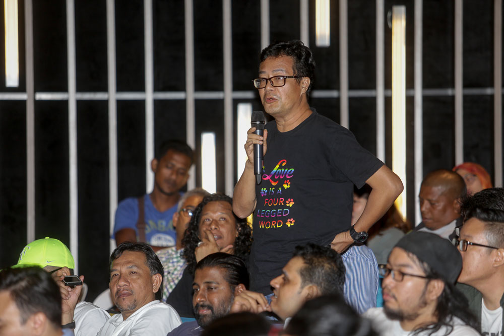Filmmaker Al Jafree Md Yusop (centre) said the opening up of the Best Picture category would allow all films to compete together and help the local film industry to grow.