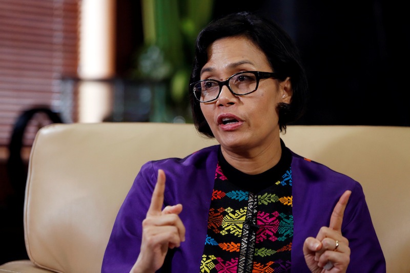 Indonesian Finance Minister Sri Mulyani Indrawati gestures during an interview with Reuters at the Finance Ministry office in Jakarta  August 19, 2016. u00e2u20acu201d Reuters pic