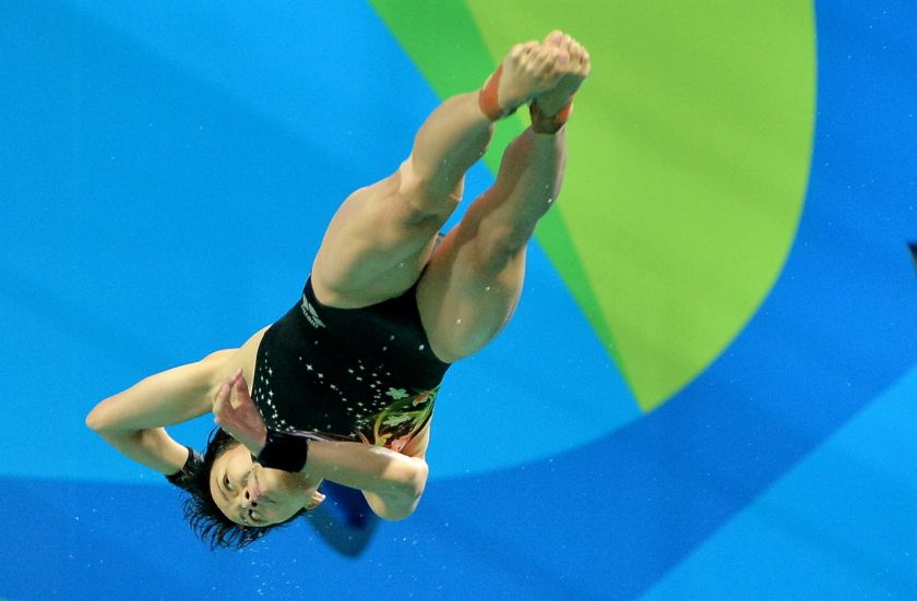 Penerjun negara Cheong Jun Hoong, ketika beraksi dalam acara kelayakan tiga meter papan anjal di Maria Lenk Aquatics Centre Sukan Olimpik Rio 2016, 13 Ogos, 2016. u00e2u20acu201d Gambar Bernama