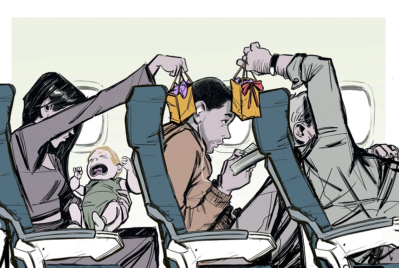 Rewarding your fellow passengers for putting up with noise and discomfort isnu00e2u20acu2122t unfair. Itu00e2u20acu2122s an example of the way people and businesses build social capital. u00e2u20acu201d Picture by Thomas Pitilli/The New York Times