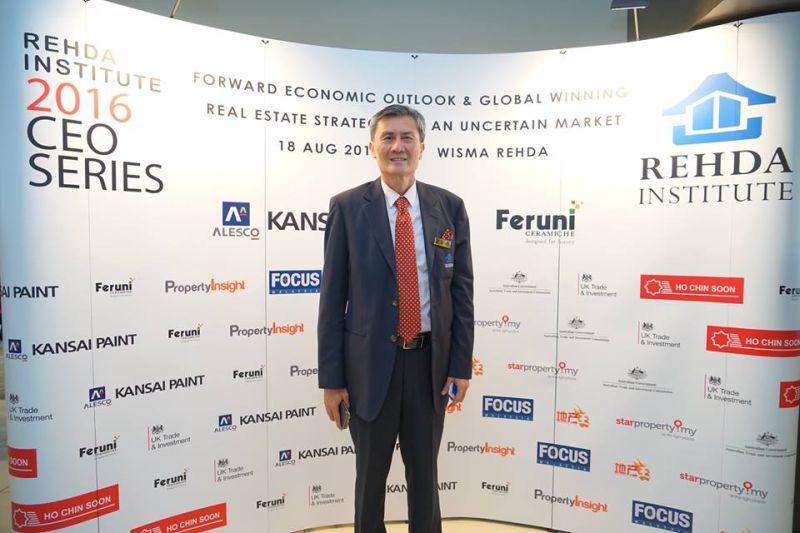 Datuk Jeffrey Ng said the property market is softer due to macro-economic factors coupled with a strict lending policy enforced by Bank Negara Malaysia. ― Picture courtesy of Rehda Institute