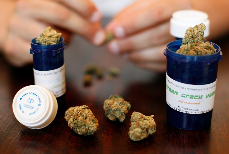 Medical marijuana is displayed in Los Angeles, California, US August 6, 2007. u00e2u20acu201d Reuters pic