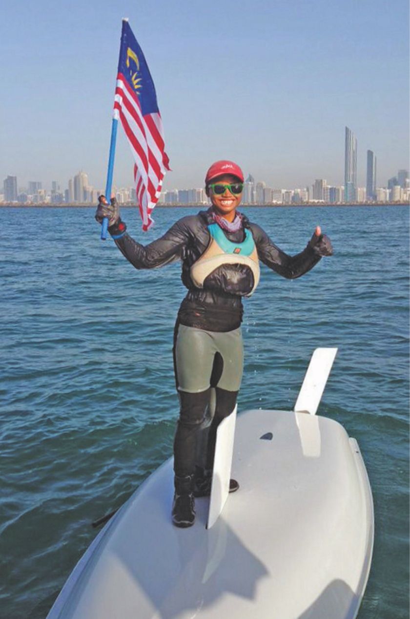 Nur Shazrin was the best-placed Asian in the girlsu00e2u20acu2122 Laser Radial at the 45th ISAF Youth Sailing World Championship in Langkawi earlier this year. u00e2u20acu201d Picture courtesy of ISNMalaysia