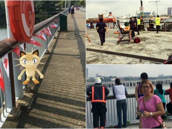 A Pokemon GO player in Singapore found more than virtual critters when he chanced upon a crowd that had discovered a dead body off Woodlands Waterfront Jetty. u00e2u20acu201d TODAY pic