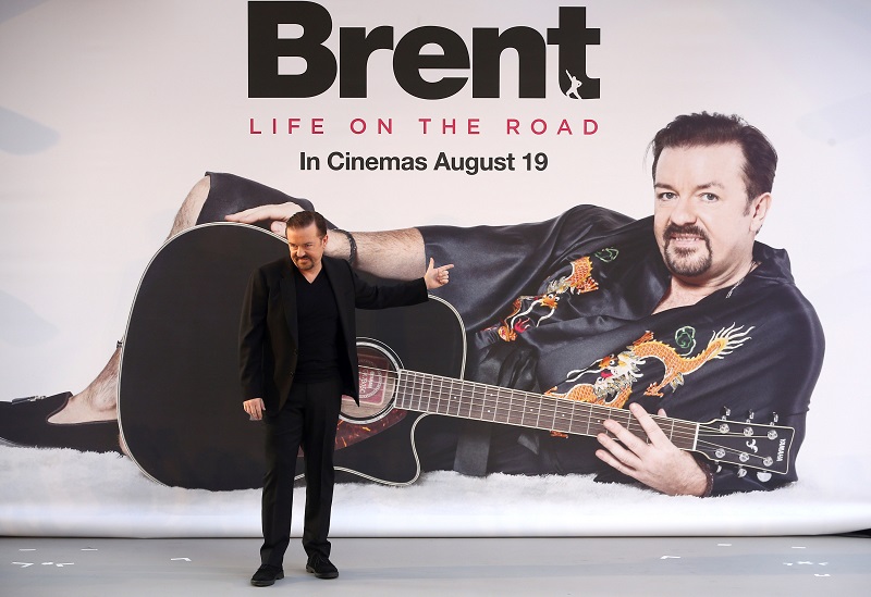 Actor and director Ricky Gervais poses for photographers at the world premiere of his film u00e2u20acu02dcDavid Brent: Life on the Roadu00e2u20acu2122 in London August 10, 2016. u00e2u20acu201d Reuters pic